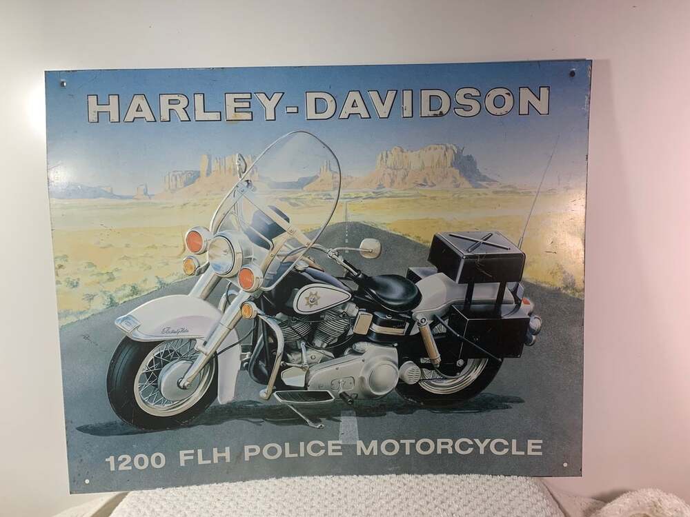Harley Davidson metal sign